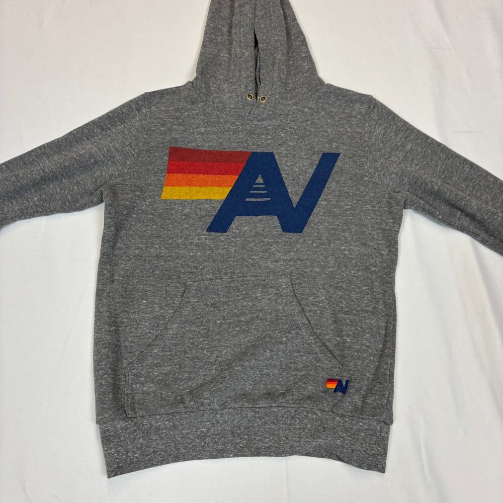 Aviator Nation Big Logo Hoodie Youth Kids Size 8 Retro Loungewear - Picture 2 of 8